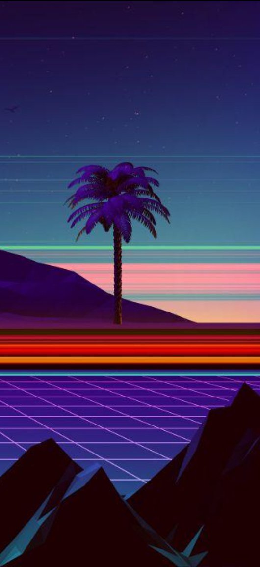 Neon Sunset Background