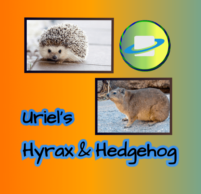Uriels Hyrax and Hedgehog. logo