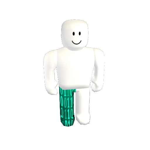 Cyan Binary Pants