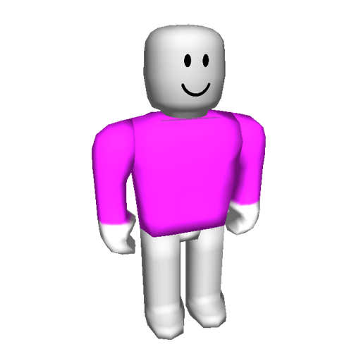 Pink Shirt W White Gloves