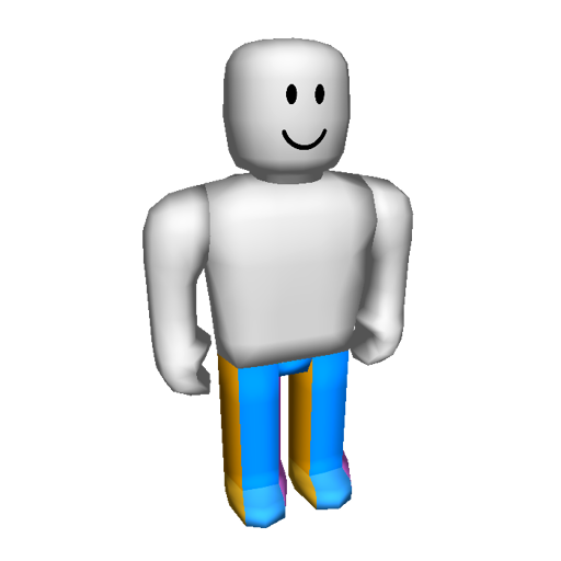 BrickPlanet pants template but with inverted colors